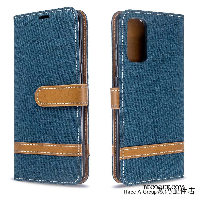 Samsung Galaxy S20+ Créatif Coque De Téléphone Personnalité Housse Denim Bleu