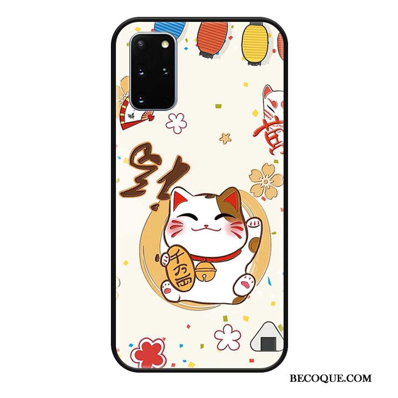 Samsung Galaxy S20+ Gaufrage Nouveau Chat Richesse Coque De Téléphone Étui