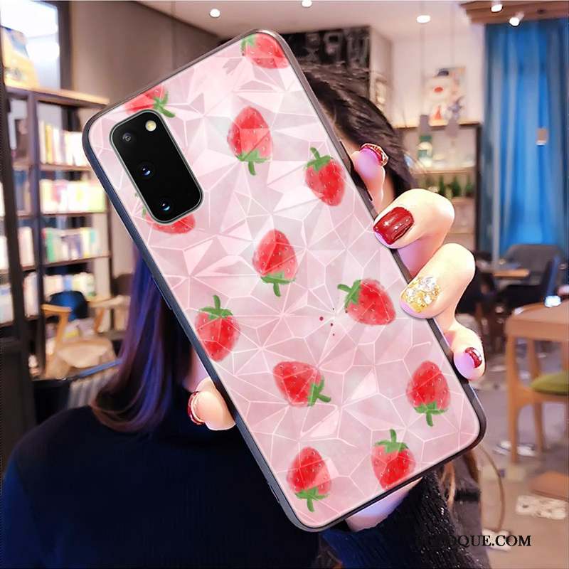 Samsung Galaxy S20 Losange Rose Coque De Téléphone Frais Petit Difficile