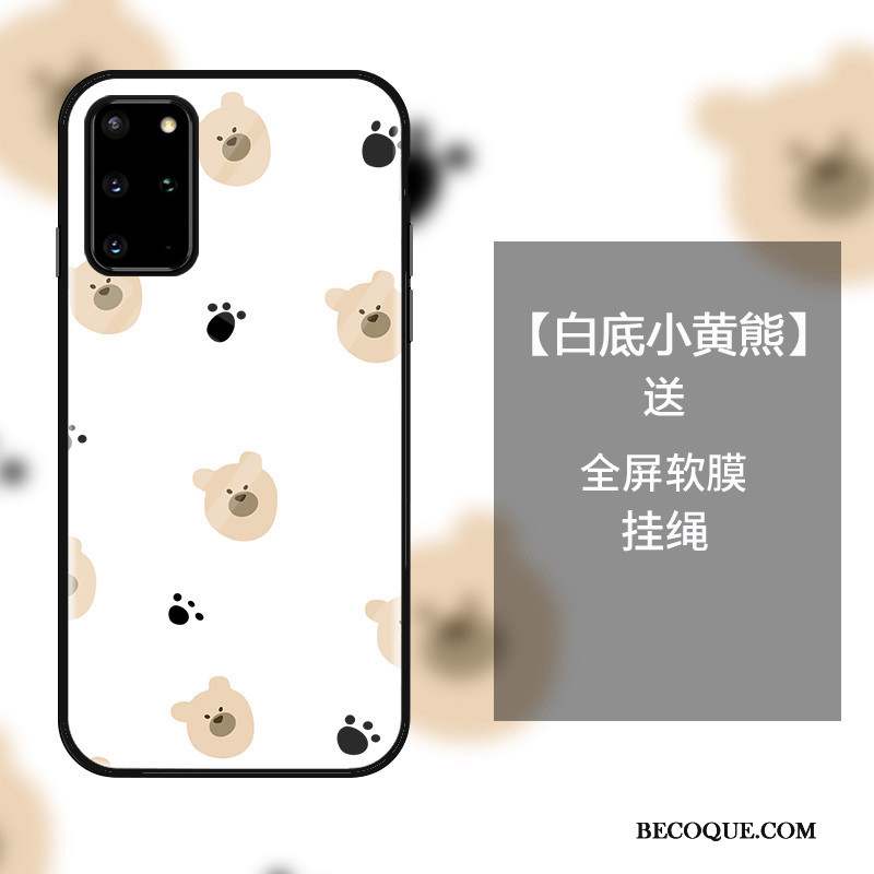 Samsung Galaxy S20+ Mignonne Coque De Téléphone Personnalité Étui Créatif Verre