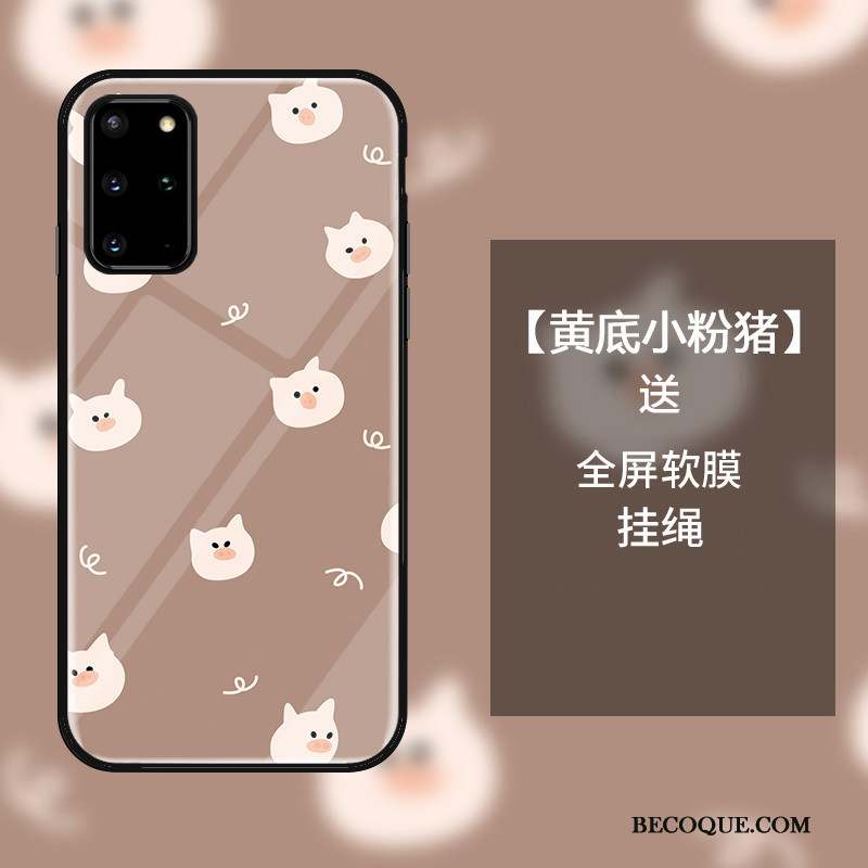 Samsung Galaxy S20+ Mignonne Coque De Téléphone Personnalité Étui Créatif Verre