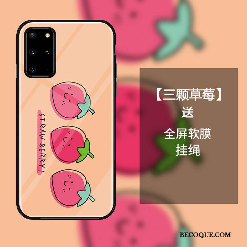 Samsung Galaxy S20+ Mignonne Coque De Téléphone Personnalité Étui Créatif Verre