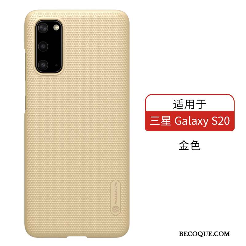 Samsung Galaxy S20 Protection Mince Coque Or Étui Délavé En Daim