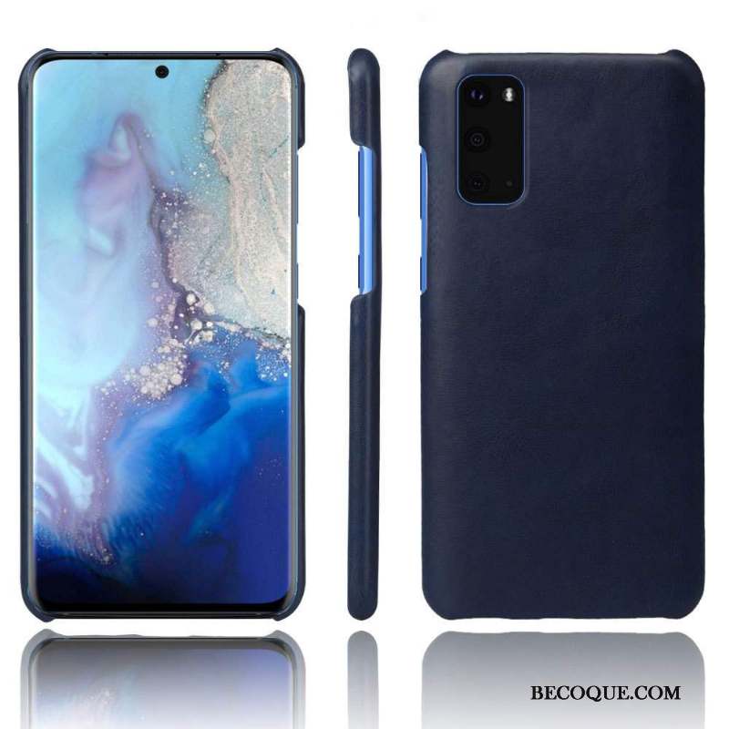 Samsung Galaxy S20 Protection Résistant À L'usure Coque De Téléphone Cuir Modèle Fleurie Étui