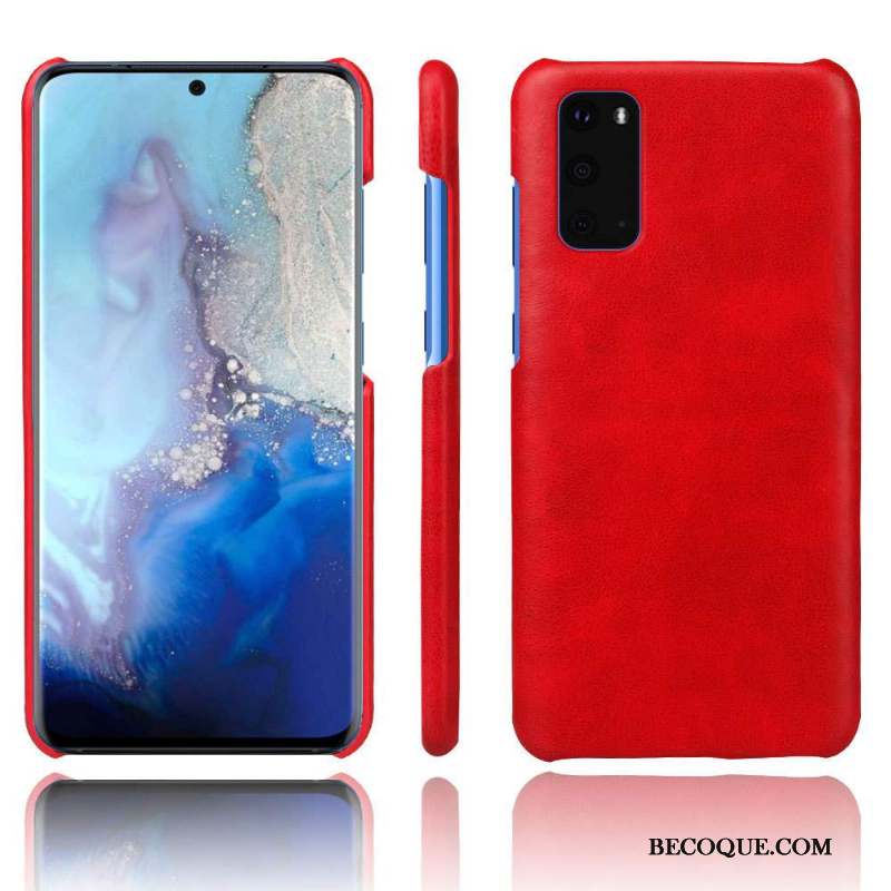 Samsung Galaxy S20 Protection Résistant À L'usure Coque De Téléphone Cuir Modèle Fleurie Étui