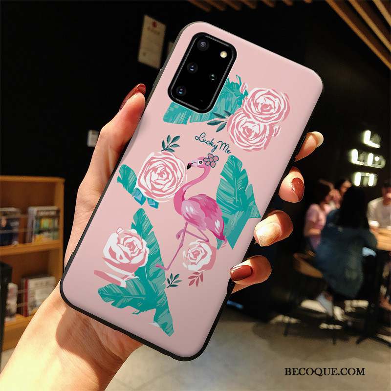 Samsung Galaxy S20+ Silicone Rose Coque De Téléphone Incassable Tout Compris Étui