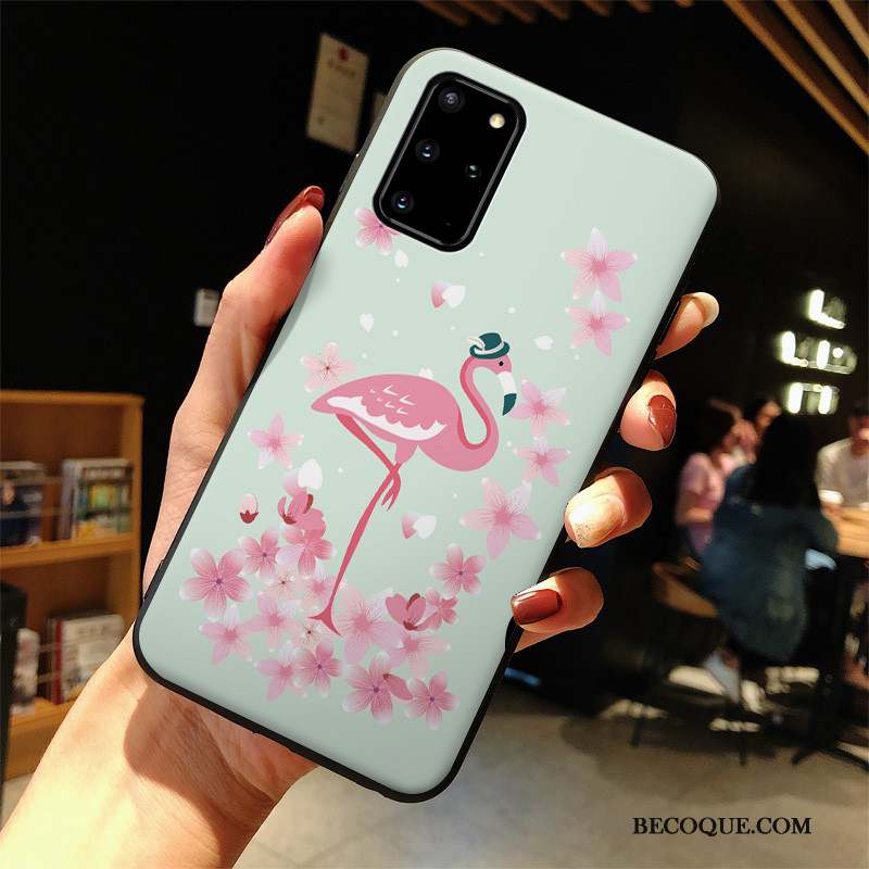 Samsung Galaxy S20+ Silicone Rose Coque De Téléphone Incassable Tout Compris Étui