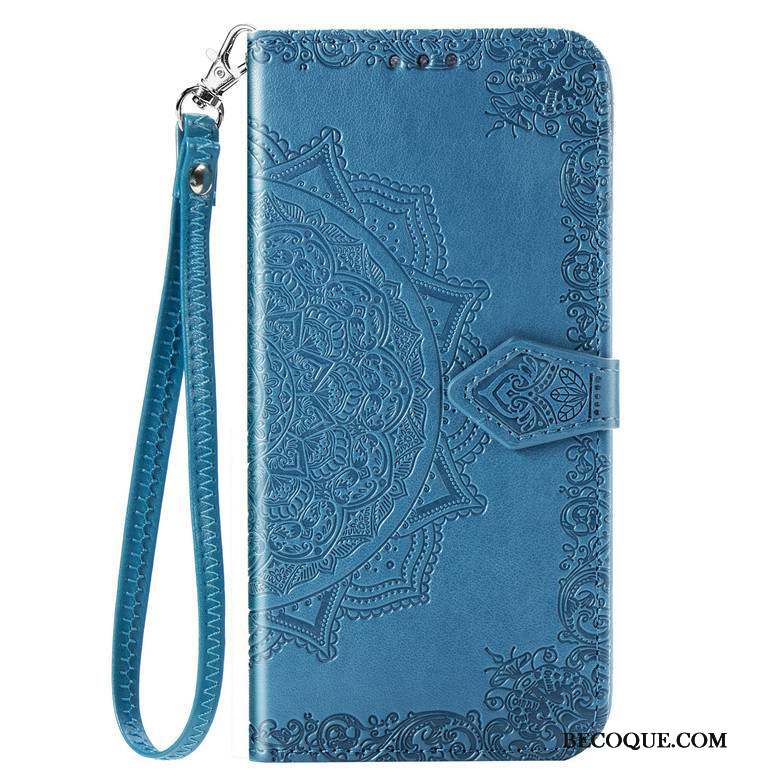 Samsung Galaxy S20 Ultra Coque Fluide Doux Incassable Housse Bleu Silicone Carte