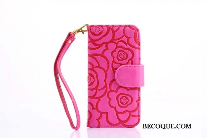 Samsung Galaxy S20 Ultra Coque Téléphone Portable Étui Portefeuille Étui En Cuir Rose Fleur