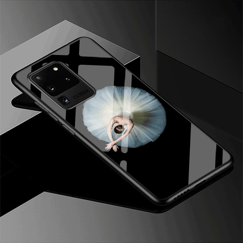 Samsung Galaxy S20 Ultra Coque Verre Protection Fluide Doux Créatif Personnalité Étui