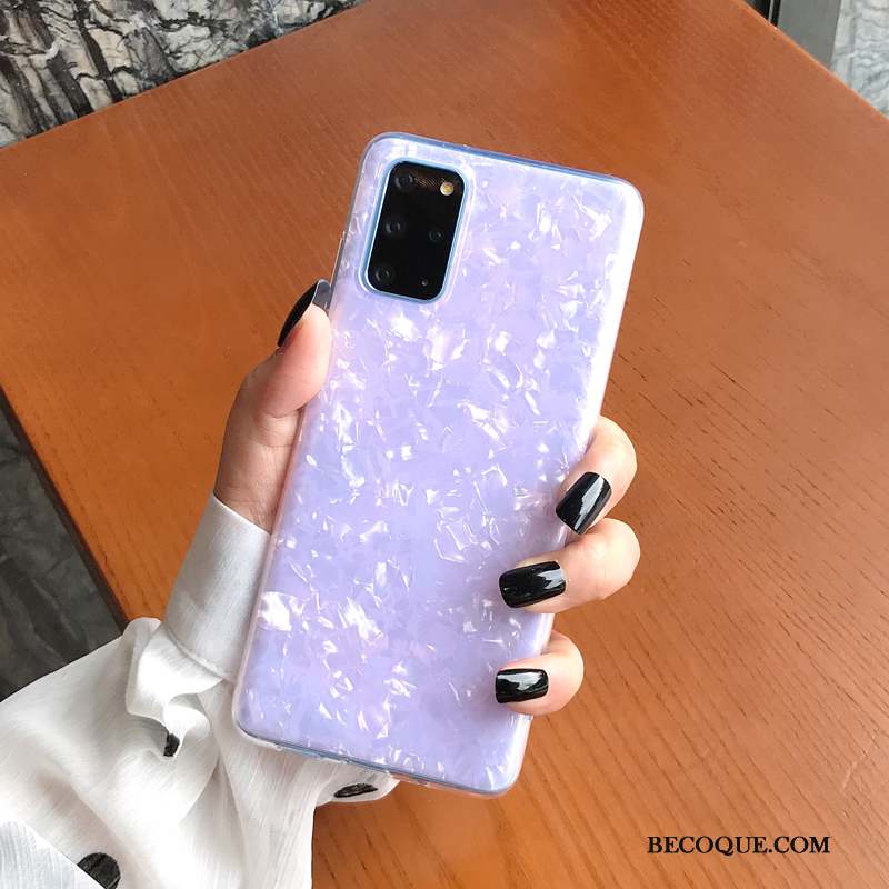 Samsung Galaxy S20+ Violet Incassable Mode Modèle Fleurie Étui Coque De Téléphone