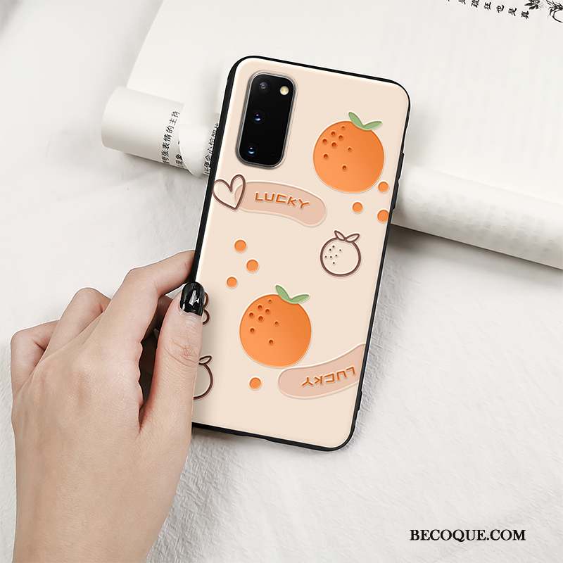 Samsung Galaxy S20 Étui Coque De Téléphone Fruit Fluide Doux Tendance Délavé En Daim