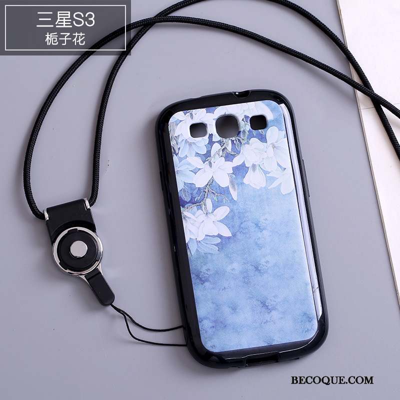 Samsung Galaxy S3 Blanc Protection Coque De Téléphone Téléphone Portable Silicone Ornements Suspendus