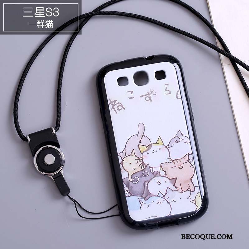 Samsung Galaxy S3 Coque De Téléphone Dessin Animé Multicolore Ornements Suspendus Étui Silicone