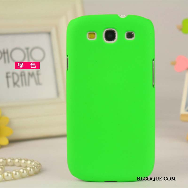 Samsung Galaxy S3 Coque De Téléphone Protection Étui Vert Légères Délavé En Daim