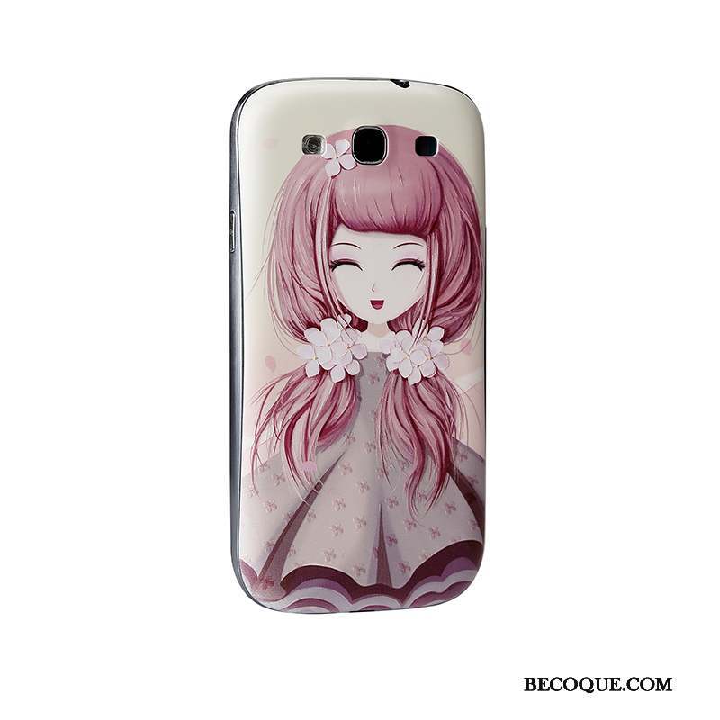 Samsung Galaxy S3 Coque Rose Étui Dessin Animé De Téléphone Téléphone Portable