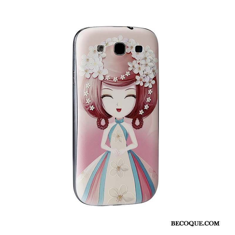 Samsung Galaxy S3 Coque Rose Étui Dessin Animé De Téléphone Téléphone Portable