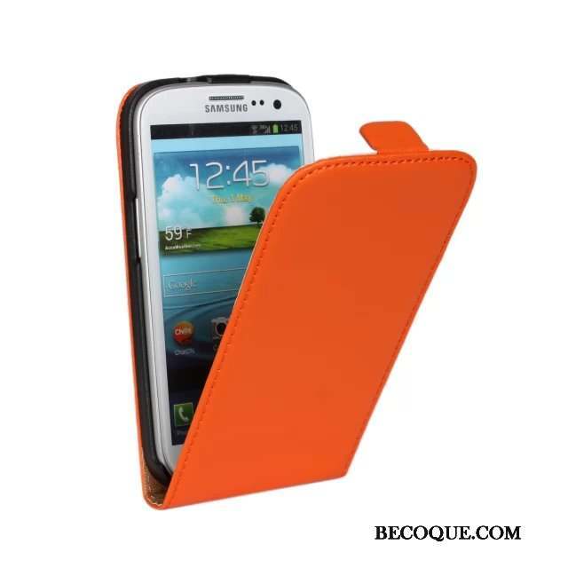 Samsung Galaxy S3 Cuir Véritable Étui En Cuir Jaune Téléphone Portable Coque De Téléphone Housse