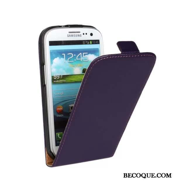 Samsung Galaxy S3 Cuir Véritable Étui En Cuir Jaune Téléphone Portable Coque De Téléphone Housse