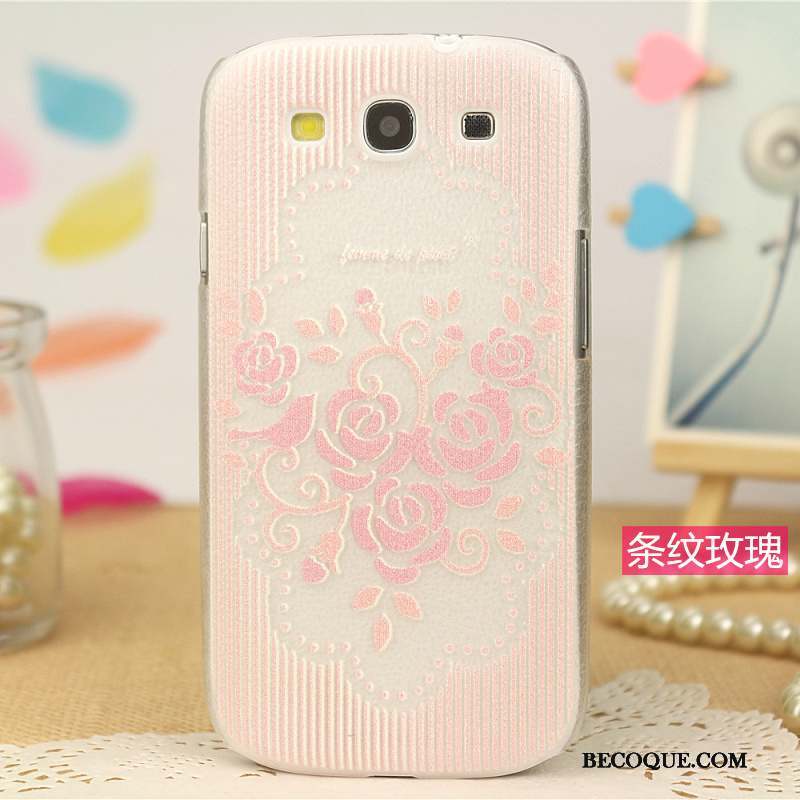 Samsung Galaxy S3 Peinture Coque De Téléphone Tendance Protection Étui Rose