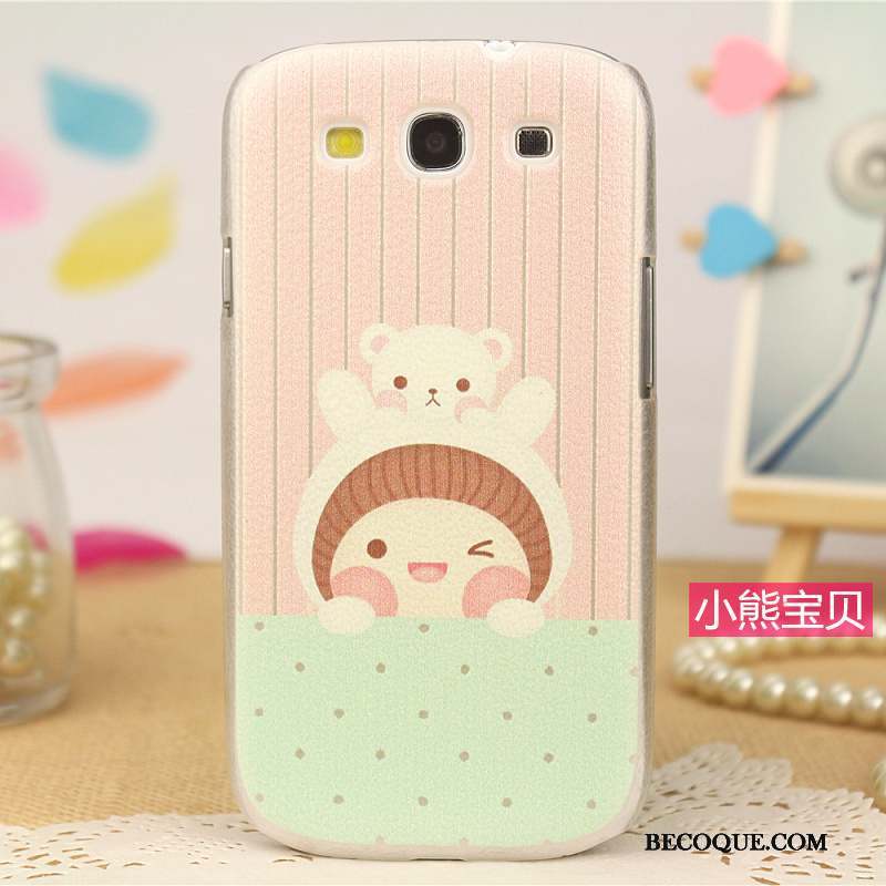 Samsung Galaxy S3 Peinture Coque De Téléphone Tendance Protection Étui Rose