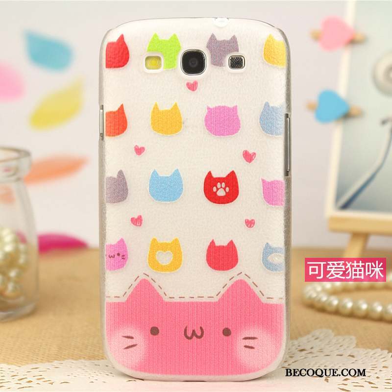 Samsung Galaxy S3 Peinture Coque De Téléphone Tendance Protection Étui Rose