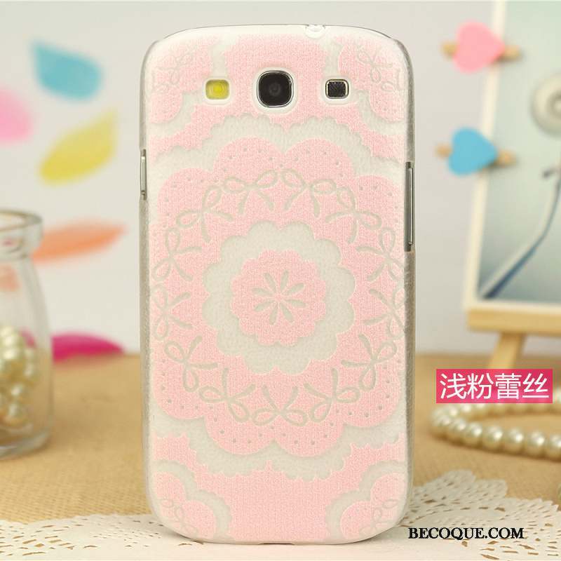 Samsung Galaxy S3 Peinture Coque De Téléphone Tendance Protection Étui Rose