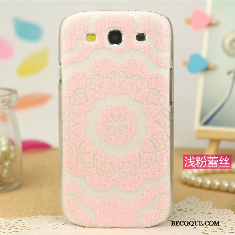 Samsung Galaxy S3 Peinture Coque De Téléphone Tendance Protection Étui Rose