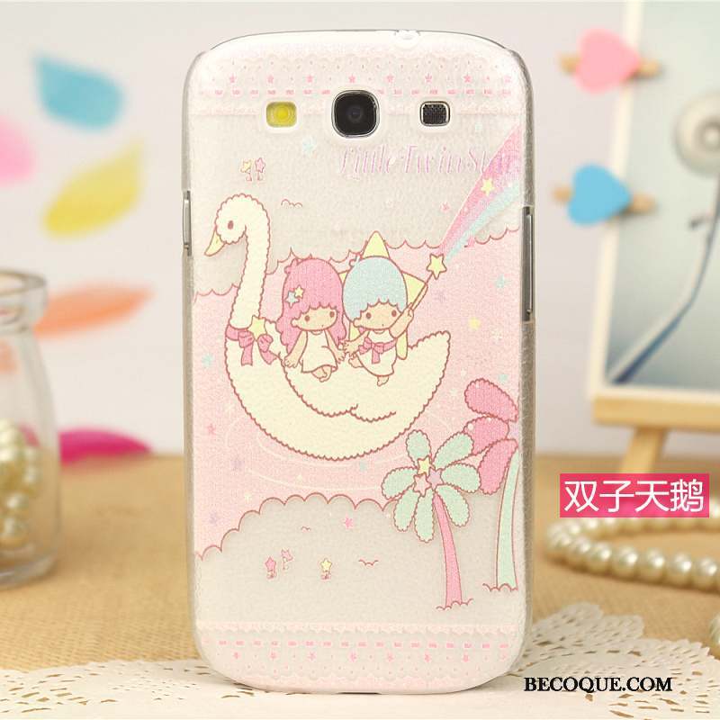 Samsung Galaxy S3 Peinture Coque De Téléphone Tendance Protection Étui Rose