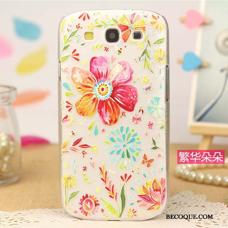 Samsung Galaxy S3 Peinture Coque De Téléphone Tendance Protection Étui Rose