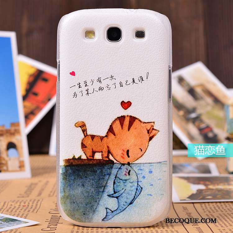 Samsung Galaxy S3 Étui Jaune Cuir Peinture Protection Coque