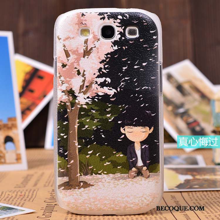 Samsung Galaxy S3 Étui Jaune Cuir Peinture Protection Coque