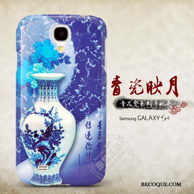 Samsung Galaxy S4 Bleu Coque De Téléphone Nouveau Étui Fleur Protection