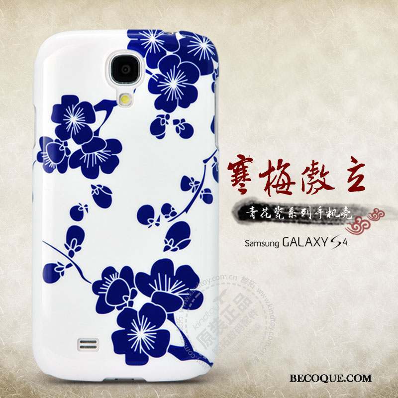 Samsung Galaxy S4 Bleu Coque De Téléphone Nouveau Étui Fleur Protection