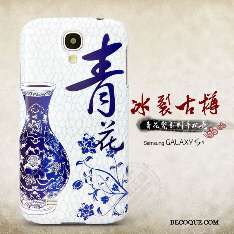 Samsung Galaxy S4 Bleu Coque De Téléphone Nouveau Étui Fleur Protection