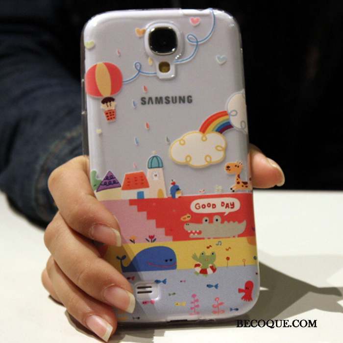 Samsung Galaxy S4 Bleu Protection Étui Coque De Téléphone Dessin Animé Silicone