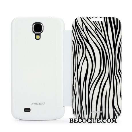 Samsung Galaxy S4 Coque Clamshell Incassable Windows Étui En Cuir Protection