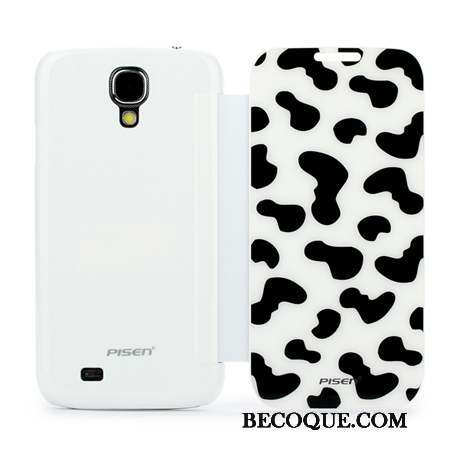 Samsung Galaxy S4 Coque Clamshell Incassable Windows Étui En Cuir Protection