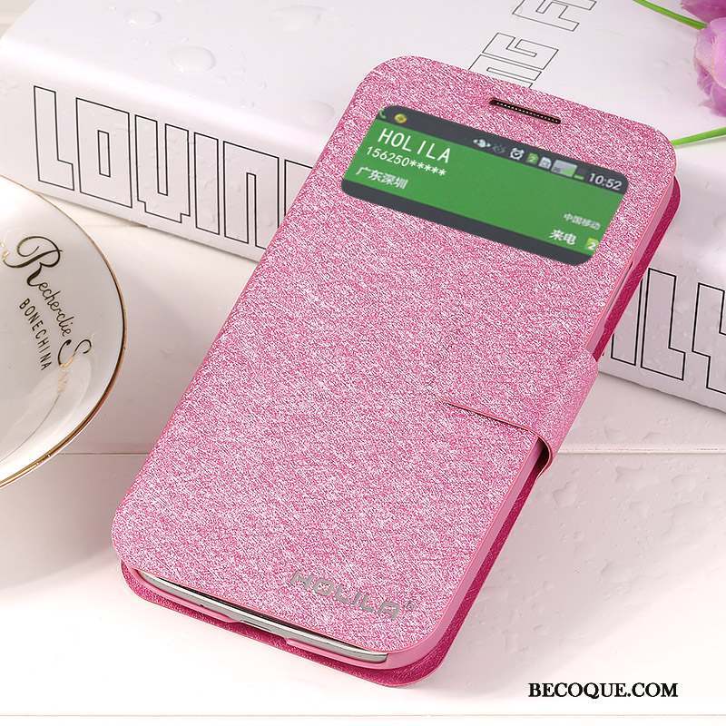 Samsung Galaxy S4 Coque De Téléphone Étui Clair Protection Étui En Cuir Housse