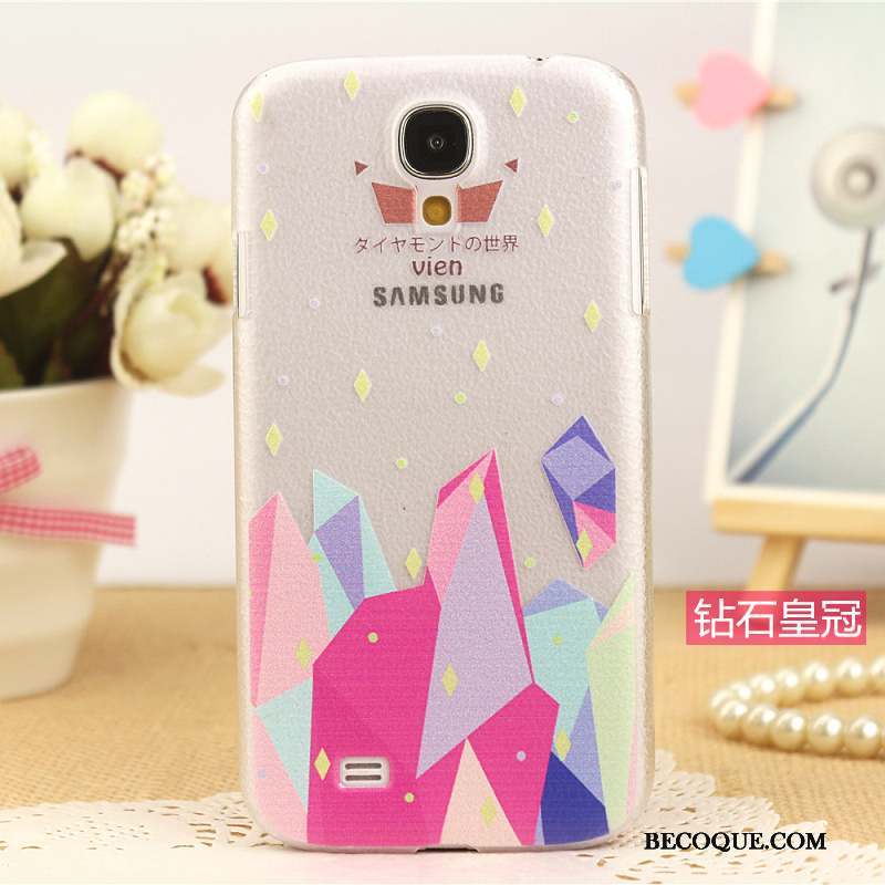 Samsung Galaxy S4 Nouveau Coque De Téléphone Peinture Bleu Téléphone Portable Modèle Fleurie