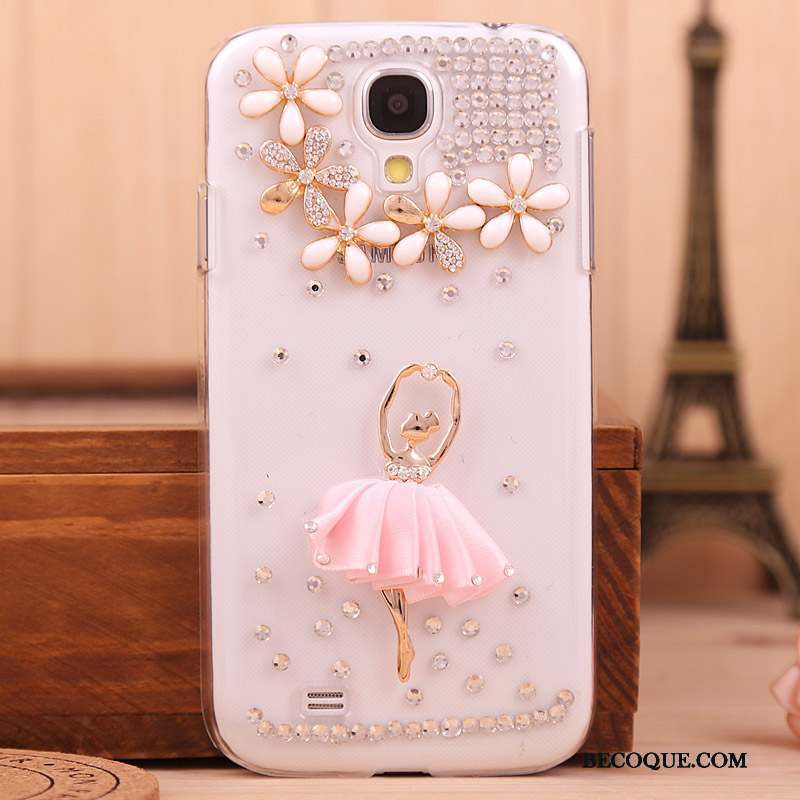 Samsung Galaxy S4 Protection Noir Strass Coque De Téléphone Étui