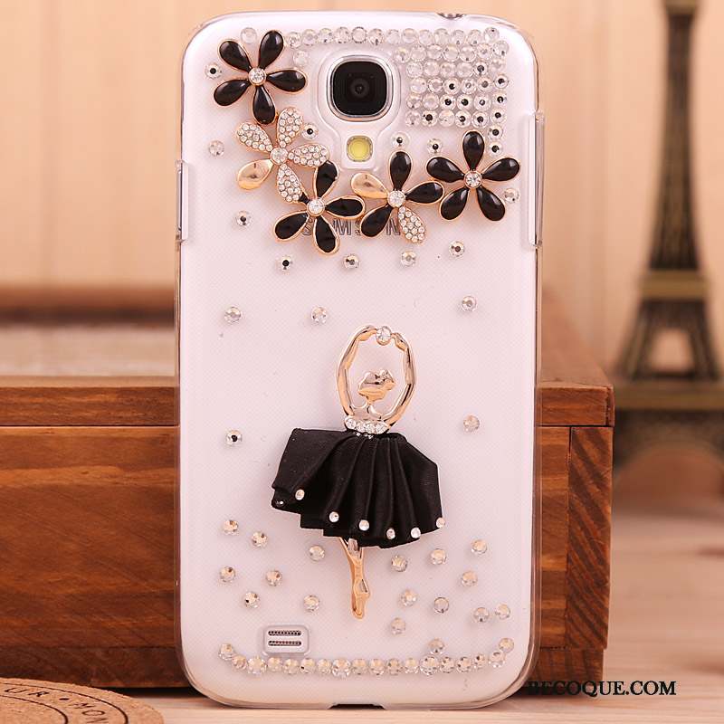 Samsung Galaxy S4 Protection Noir Strass Coque De Téléphone Étui