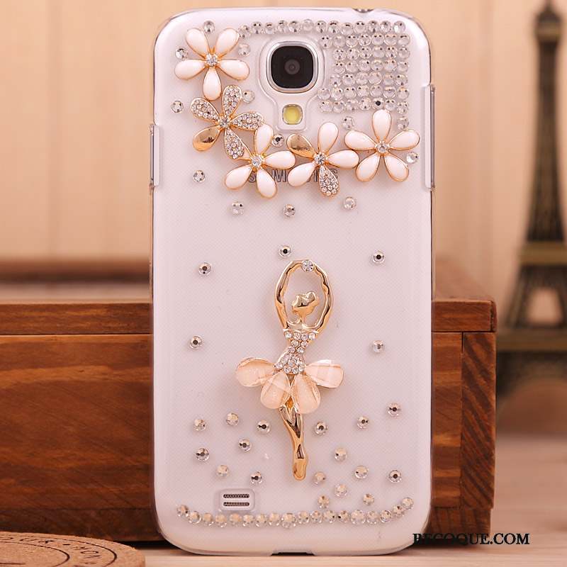 Samsung Galaxy S4 Protection Noir Strass Coque De Téléphone Étui