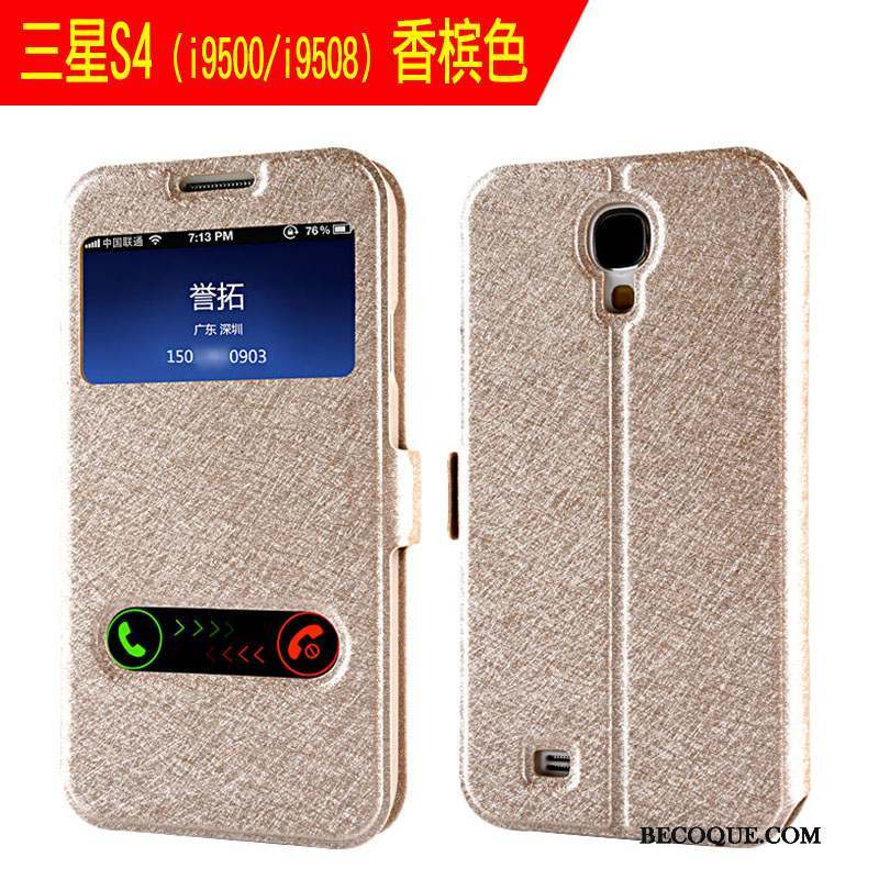 Samsung Galaxy S4 Très Mince Simple Or Clamshell Protection Coque De Téléphone