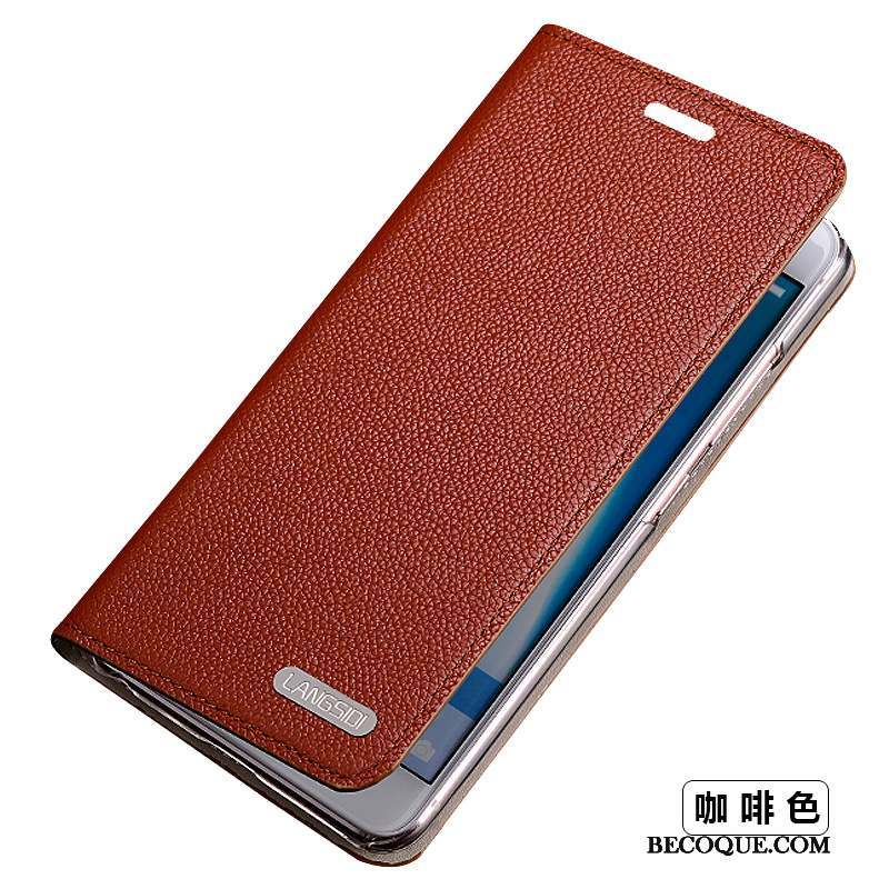 Samsung Galaxy S5 Coque De Téléphone Clamshell Bleu Protection Cuir Véritable Étui