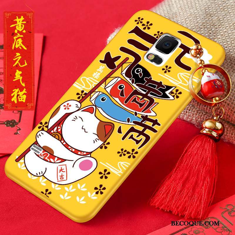 Samsung Galaxy S5 Coque Nouveau Téléphone Portable Richesse Chat Rouge Silicone