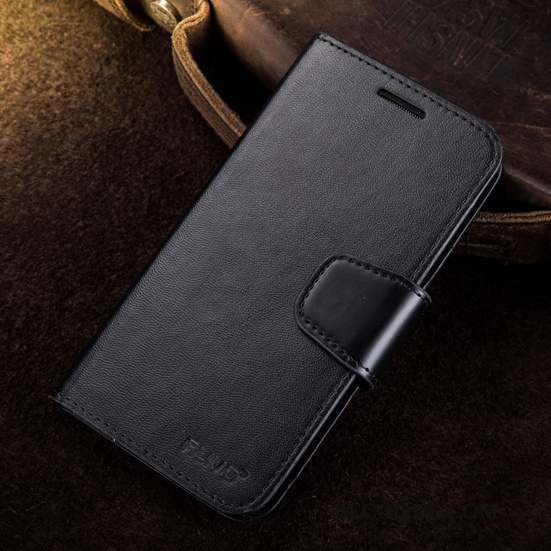 Samsung Galaxy S5 Coque Protection Noir Étui Étui En Cuir Fluide Doux Silicone