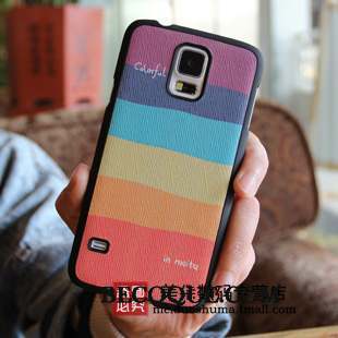 Samsung Galaxy S5 Coque Étui Border Couvercle Arrière Délavé En Daim Fluide Doux Silicone