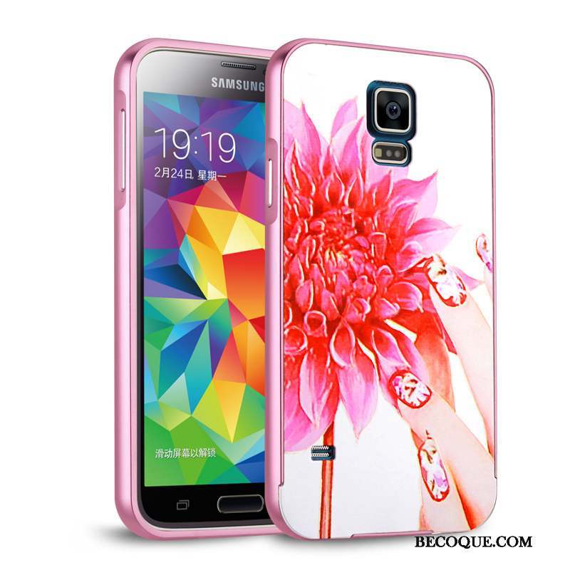 Samsung Galaxy S5 Métal Border Coque Étui Protection Couvercle Arrière