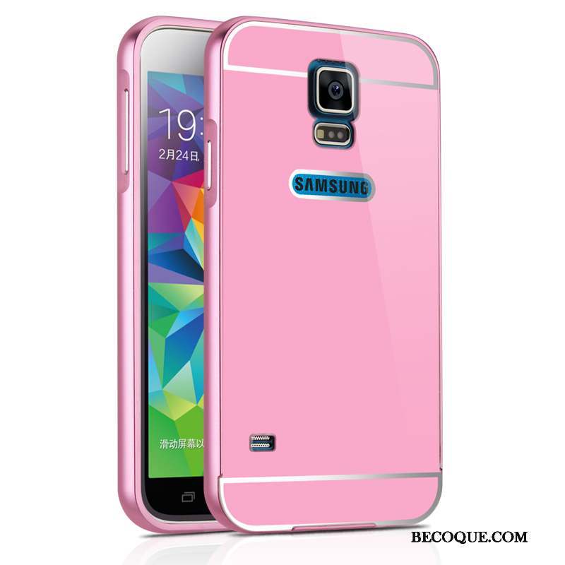 Samsung Galaxy S5 Métal Border Coque Étui Protection Couvercle Arrière